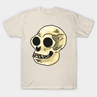 The Skull of a Spider Monkey Comic Cartoon Art T-Shirt